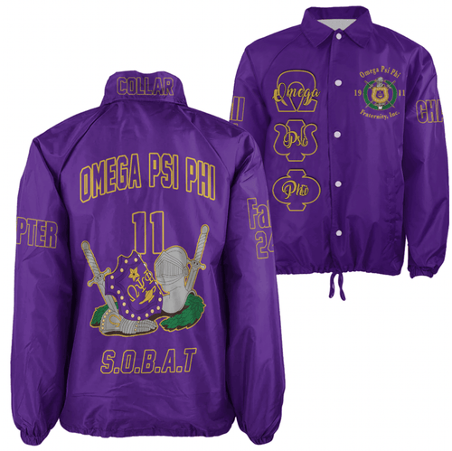 (Custom) AfricaZone Jacket - Omega Psi Phi Fraternity Knight Crossing Jacket A31 | Africazone.store