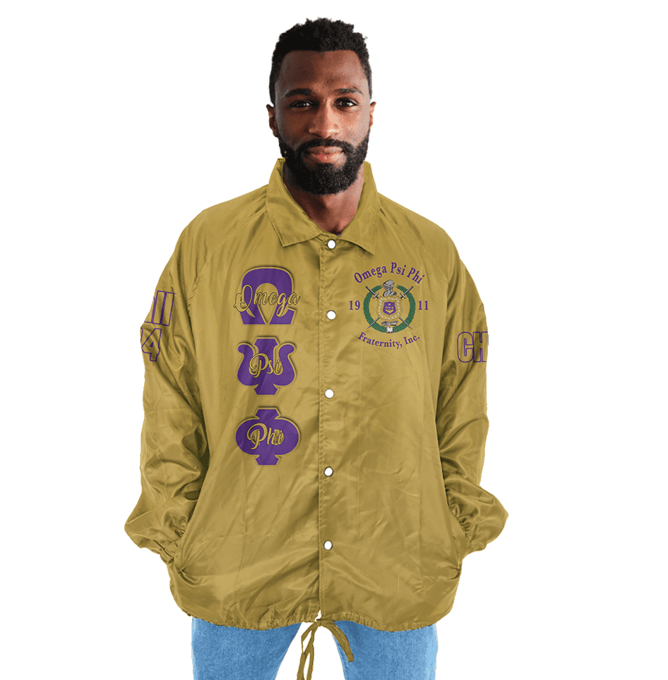(Custom) AfricaZone Jacket - Omega Psi Phi Fraternity Lamp Crossing Jacket A31 | Africazone.store