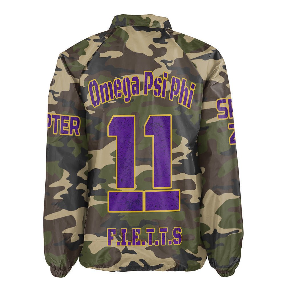 AfricaZone Jacket - Omega Psi Phi Camouflage Crossing Jacket A31 | Africazone.store