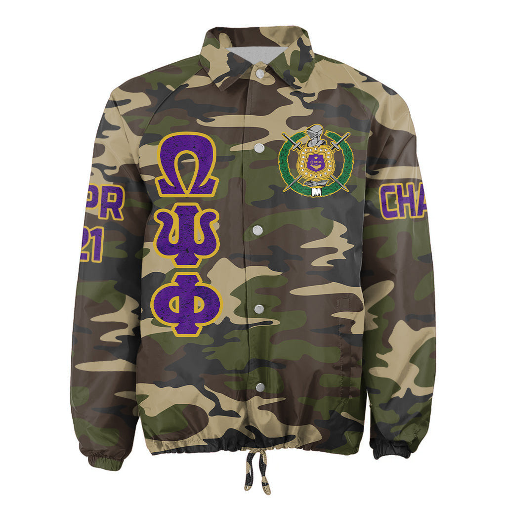 AfricaZone Jacket - Omega Psi Phi Camouflage Crossing Jacket A31 | Africazone.store
