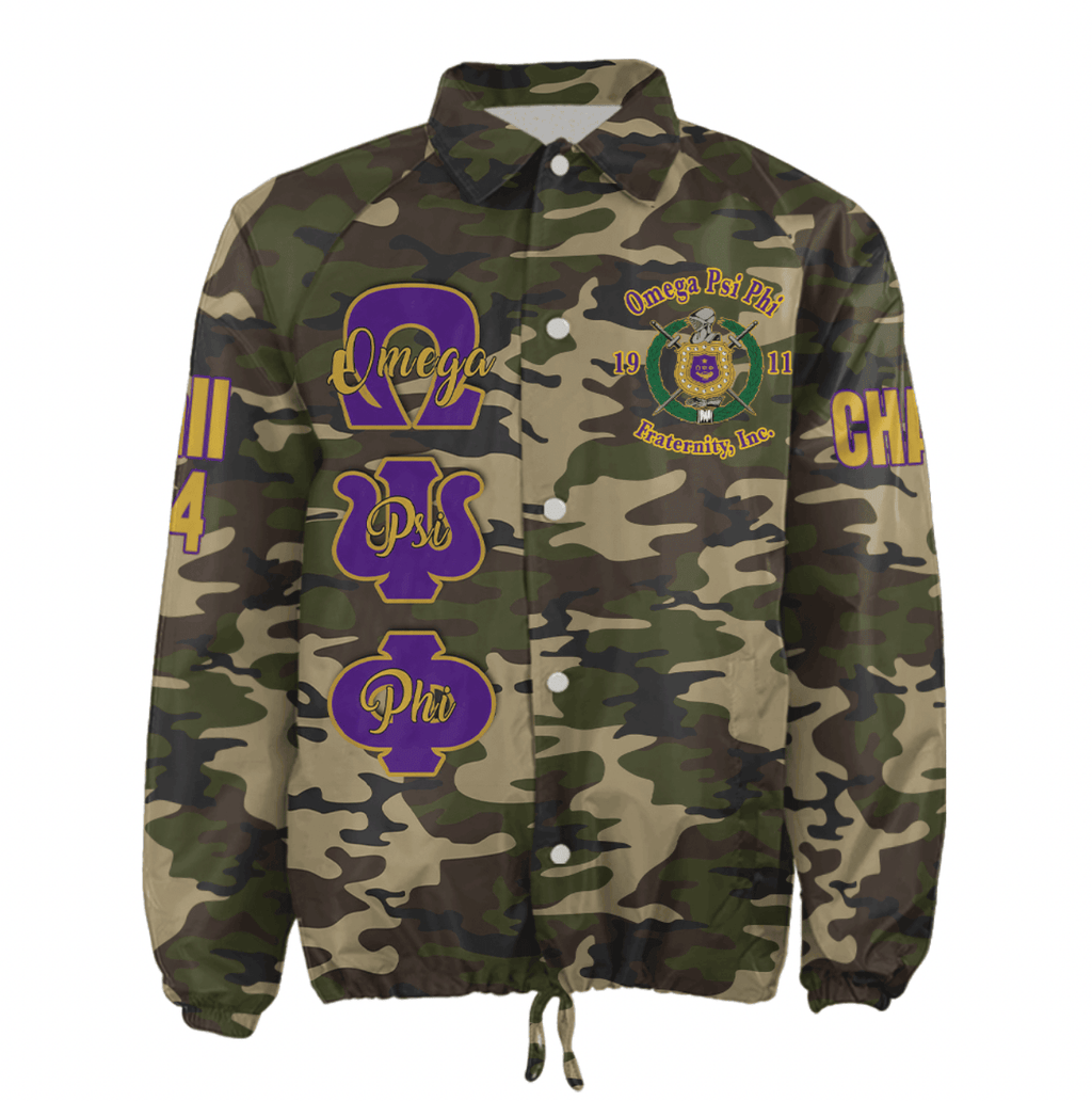 (Custom) AfricaZone Jacket - Omega Psi Phi Fraternity Knight Crossing Jacket A311 | Africazone.store