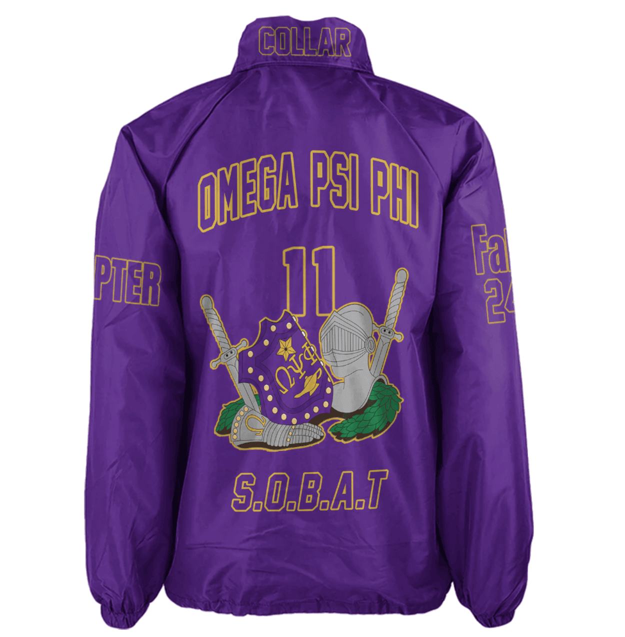 (Custom) AfricaZone Jacket - Omega Psi Phi Fraternity Knight Crossing Jacket A311 | Africazone.store