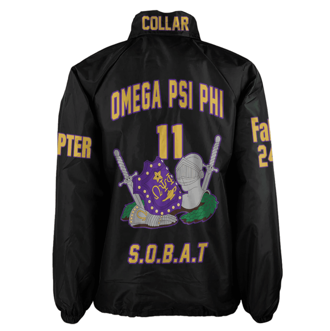 (Custom) AfricaZone Jacket - Omega Psi Phi Fraternity Knight Crossing Jacket A311 | Africazone.store
