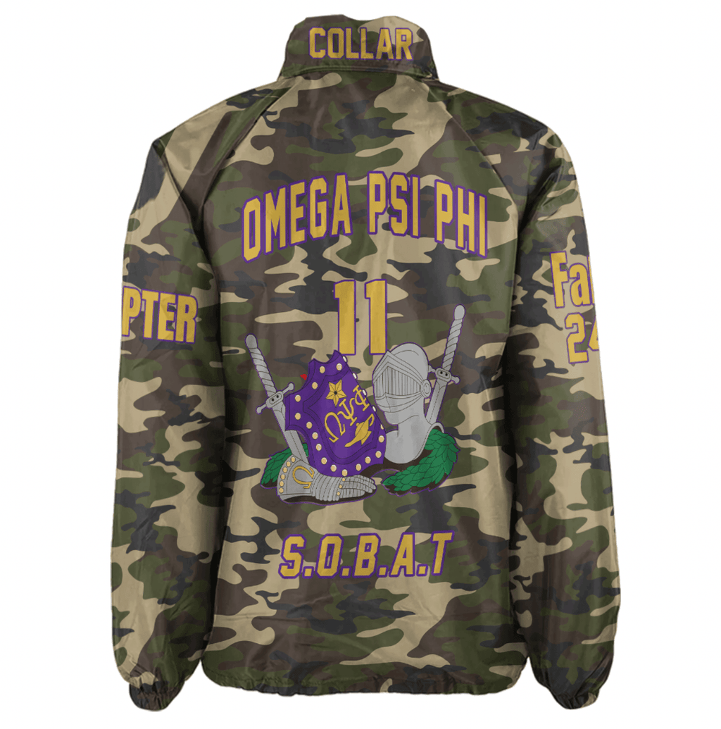 (Custom) AfricaZone Jacket - Omega Psi Phi Fraternity Knight Crossing Jacket A311 | Africazone.store
