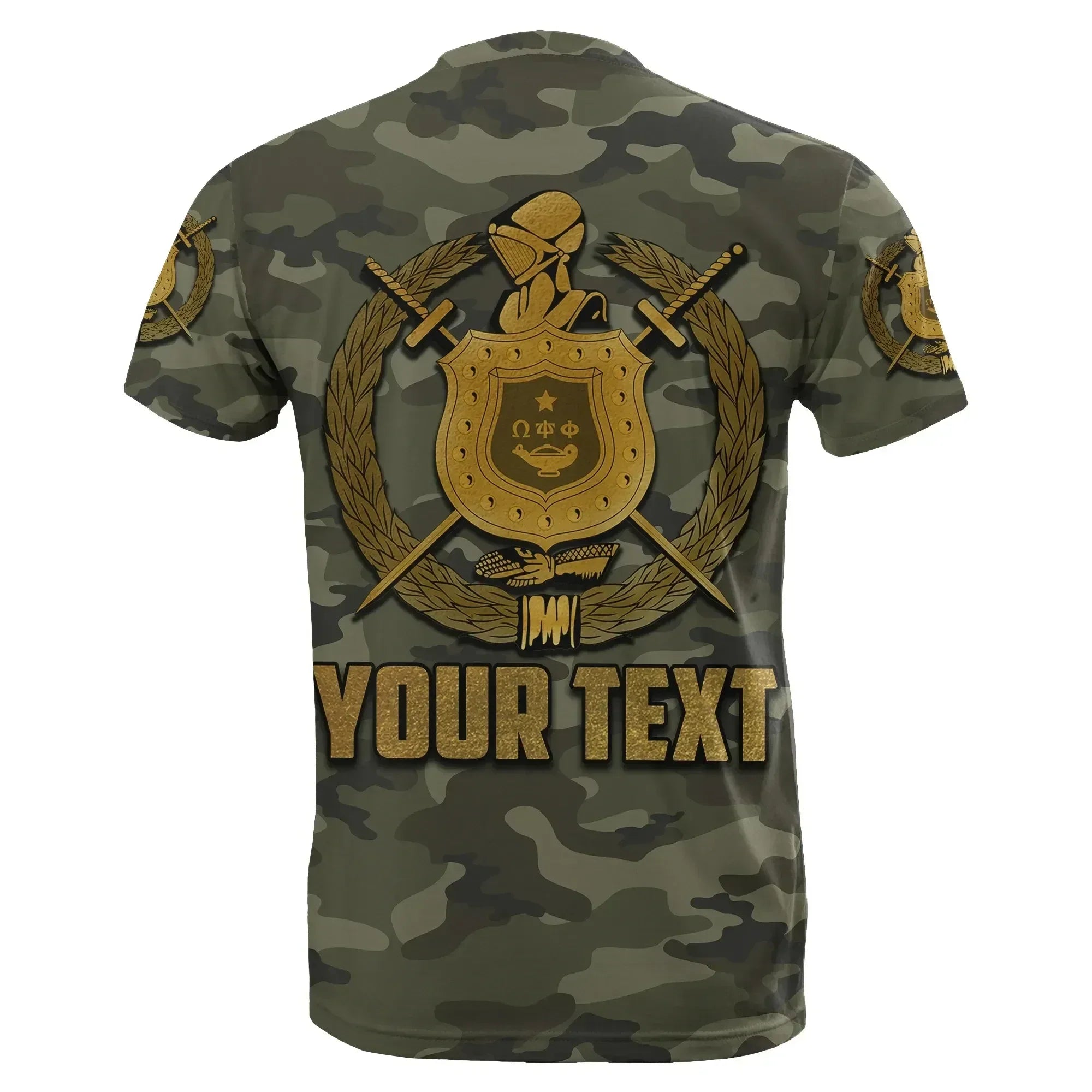 Africazone T-Shirt - Personalized Omega Psi Phi Army Boots 1911 J5 | Africazone.store