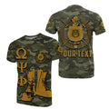 Africazone T-Shirt - Personalized Omega Psi Phi Army Boots 1911 J5 | Africazone.store