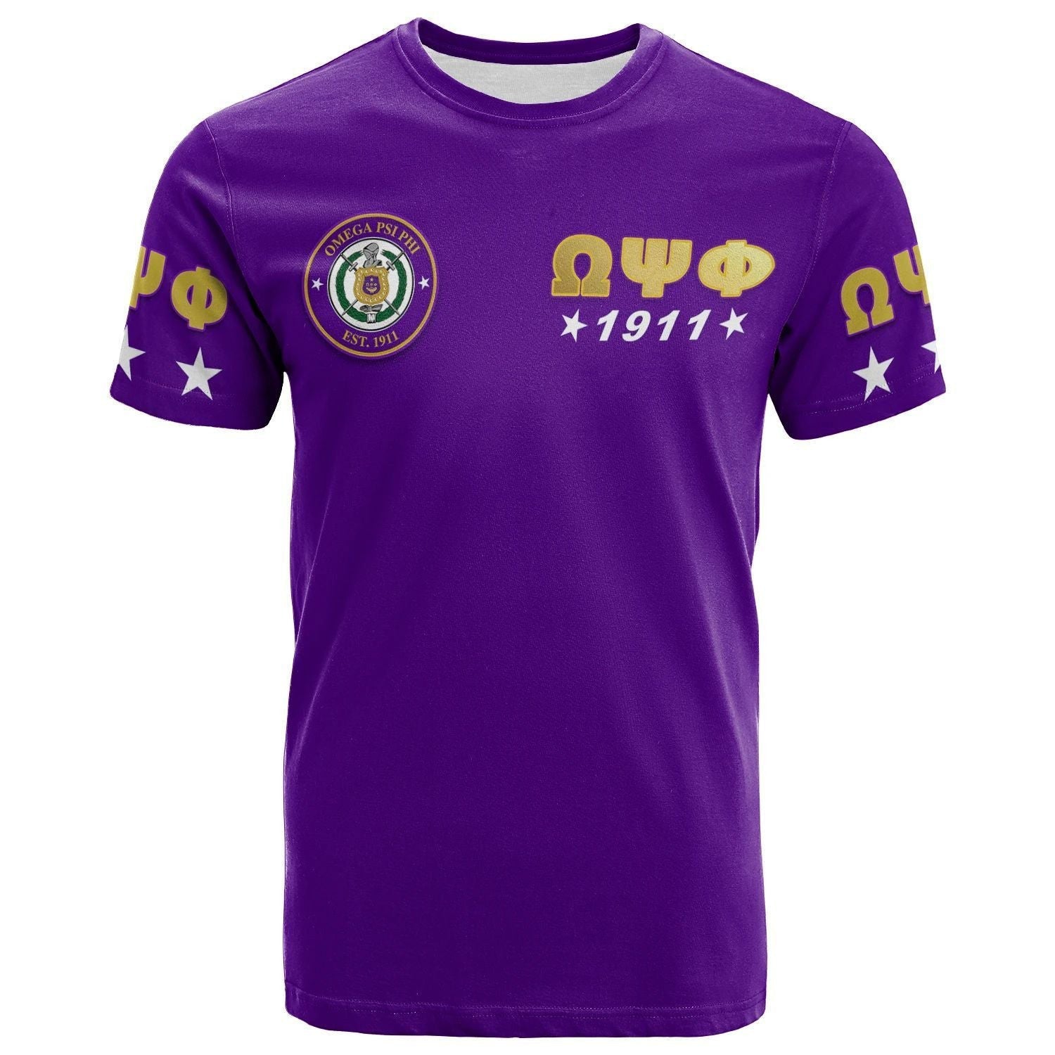 Africazone T-Shirt - Personalized Omega Psi Phi T-Shirt Impressive J5 | Africazone.store