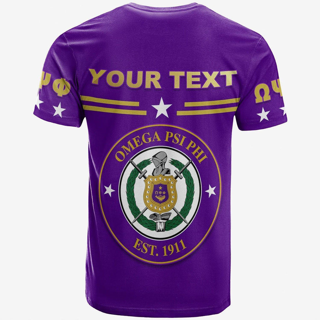 Africazone T-Shirt - Personalized Omega Psi Phi T-Shirt Impressive J5 | Africazone.store
