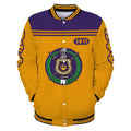 AfricaZone Jacket - Omega Psi Phi Yellow Thunder 1911 Baseball Jacket J5 | Africazone.store