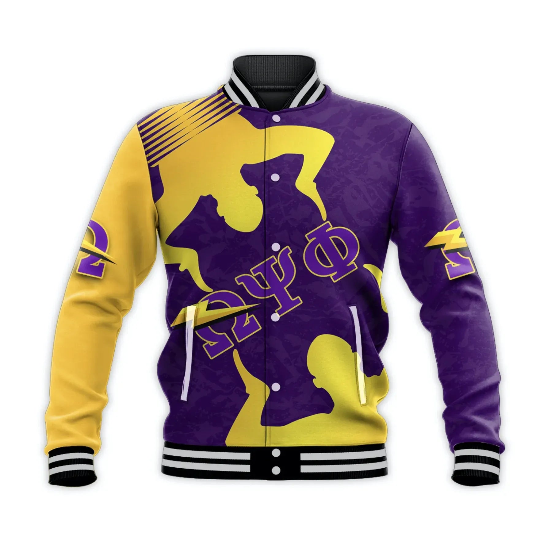 AfricaZone Jacket - Omega Psi Phi Fraternity Hand Sign Baseball Jacket J5