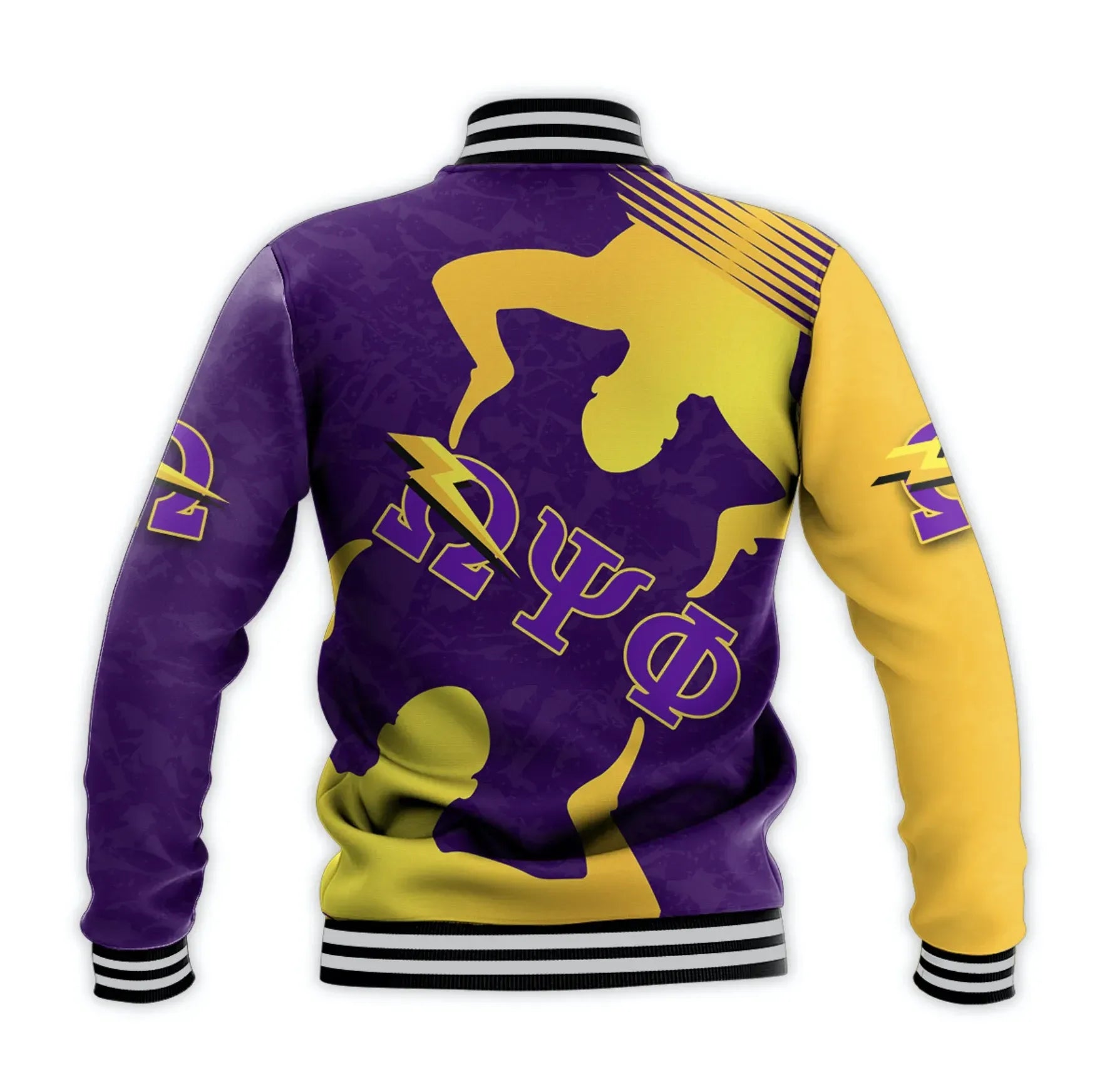 AfricaZone Jacket - Omega Psi Phi Fraternity Hand Sign Baseball Jacket J5