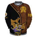 AfricaZone Jacket - Omega Psi Phi Bulldog Ques Baseball Jacket J5 | Africazone.store