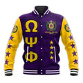AfricaZone Jacket - Omega Psi Phi Omega Psi Phi Legend Baseball Jacket J5 | Africazone.store
