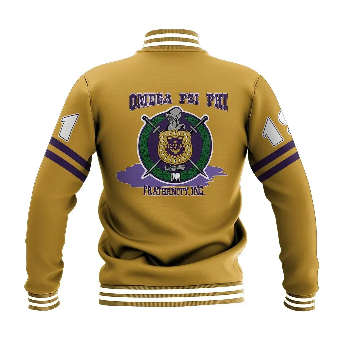 AfricaZone Jacket - Nineteen 11 Omega Psi Phi Baseball Jacket J5 | Africazone.store