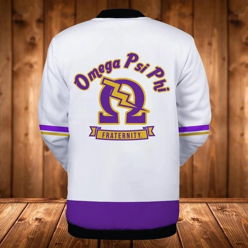 AfricaZone Greek Life Jacket - Thunder Omega Psi Phi Baseball Jacket J5 | Africazone.store
