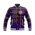 AfricaZone Jacket - Omega Psi Phi Burberr Style Baseball Jacket J5 | Africazone.storeN