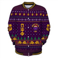 AfricaZone Jacket - Lux Omega Psi Phi King Of Bulldogs Christmas Baseball Jacket J5 | Africazone.store