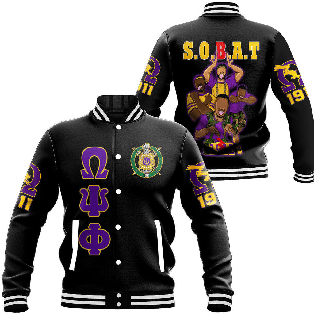 AfricaZone Clothing - Omega Psi Phi Fraternity Baseball Jackets A31 | Africazone.store