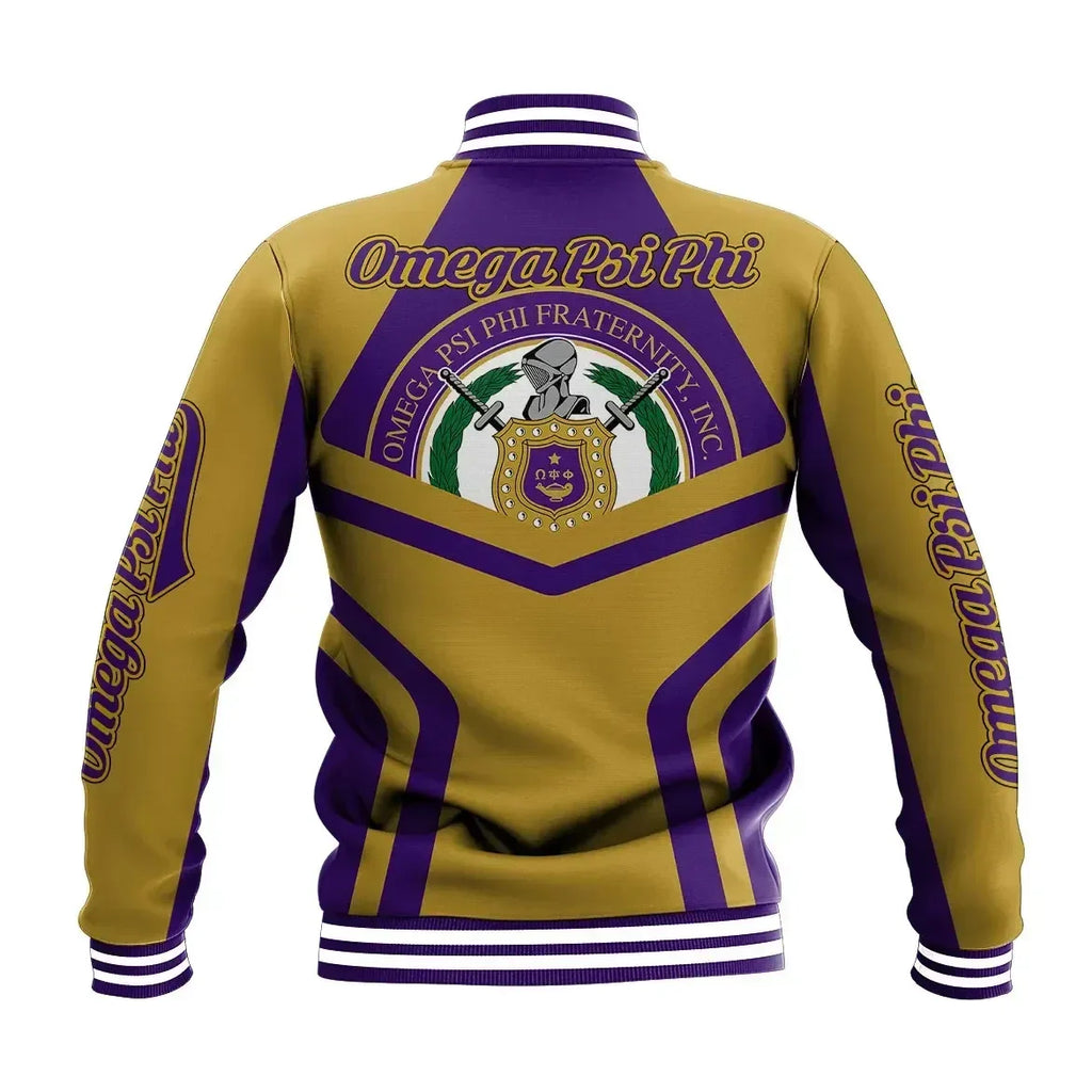 AfricaZone Jacket - Omega Psi Phi - My Style Baseball Jacket J5 | Africazone.store9 | Africazone.store
