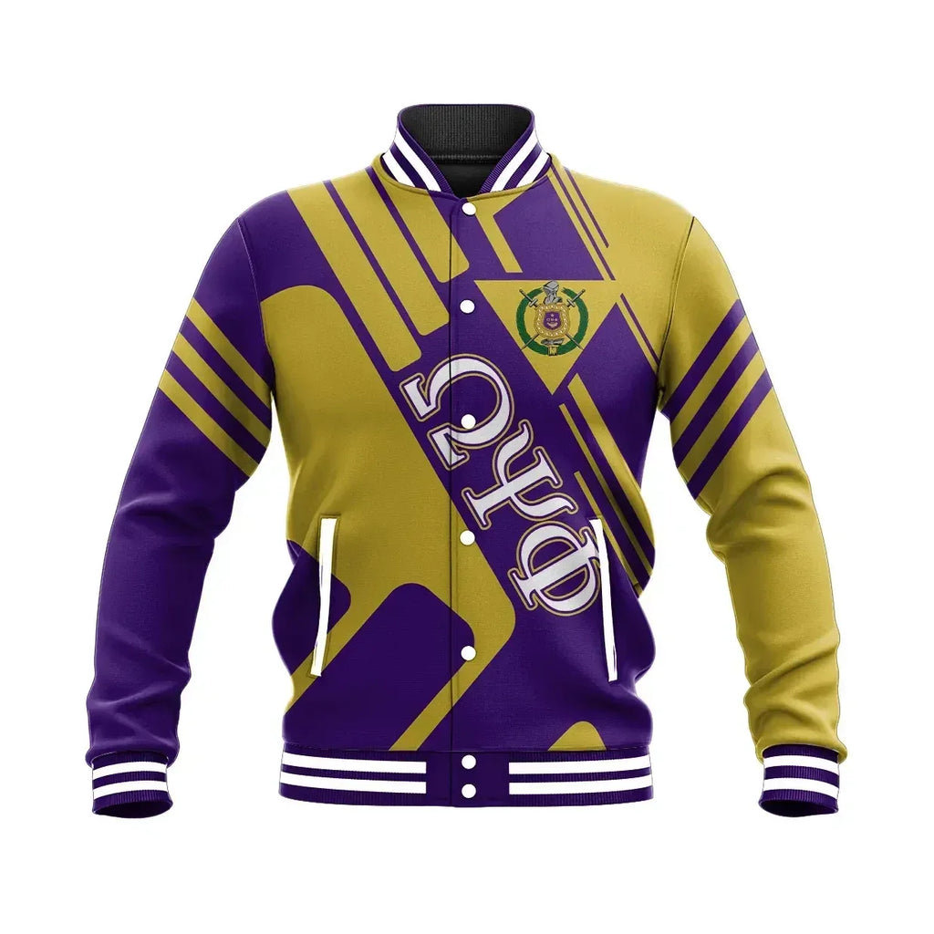 AfricaZone Jacket - Omega Psi Phi Rockie Style Baseball Jacket J5 | Africazone.store9 | Africazone.store