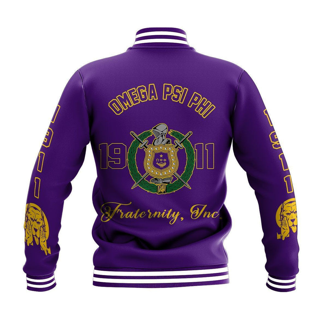 AfricaZone Jacket - Omega Psi Phi Edsel Baseball Jacket J09 | Africazone.store