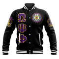 AfricaZone Jacket - OMEGA PSI PHI BROTHERHOOD LETTERS BASEBALL JACKET J5 | Africazone.store