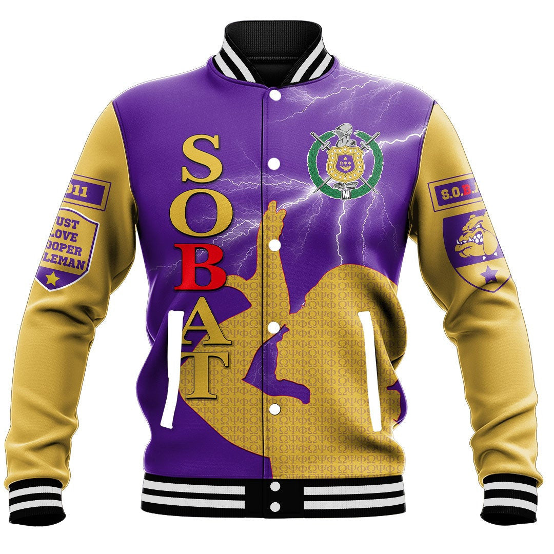 AfricaZone Jacket - Omega Psi Phi S.O.B.A.T Baseball Jackets A31 | Africazone.store