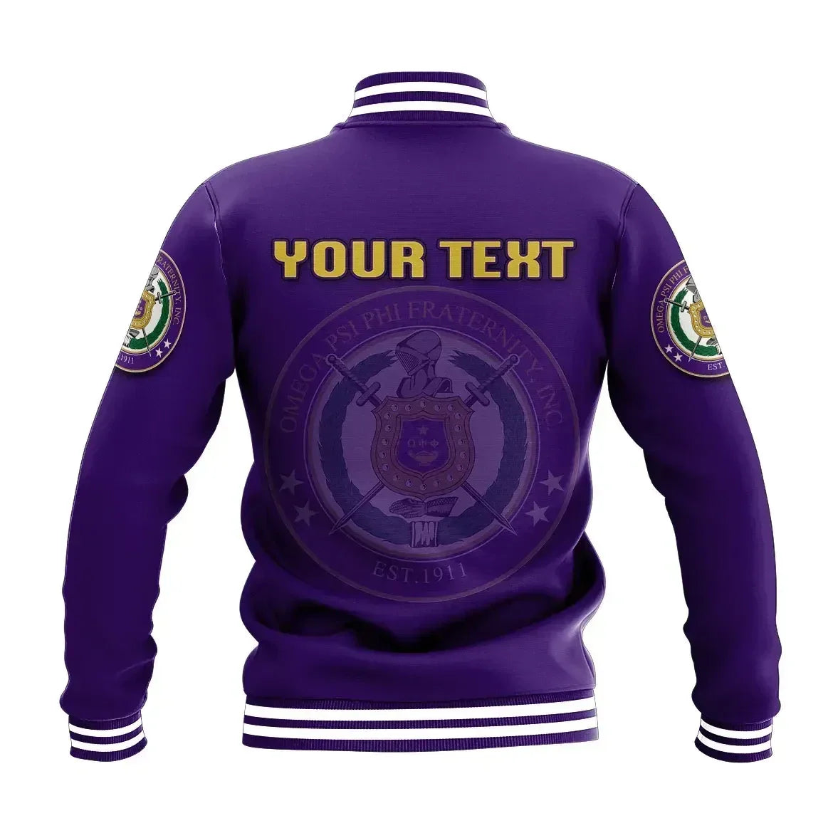 AfricaZone Jacket - Personalised Omega Psi Phi Baseball Jacket J5 | Africazone.store9 | Africazone.store