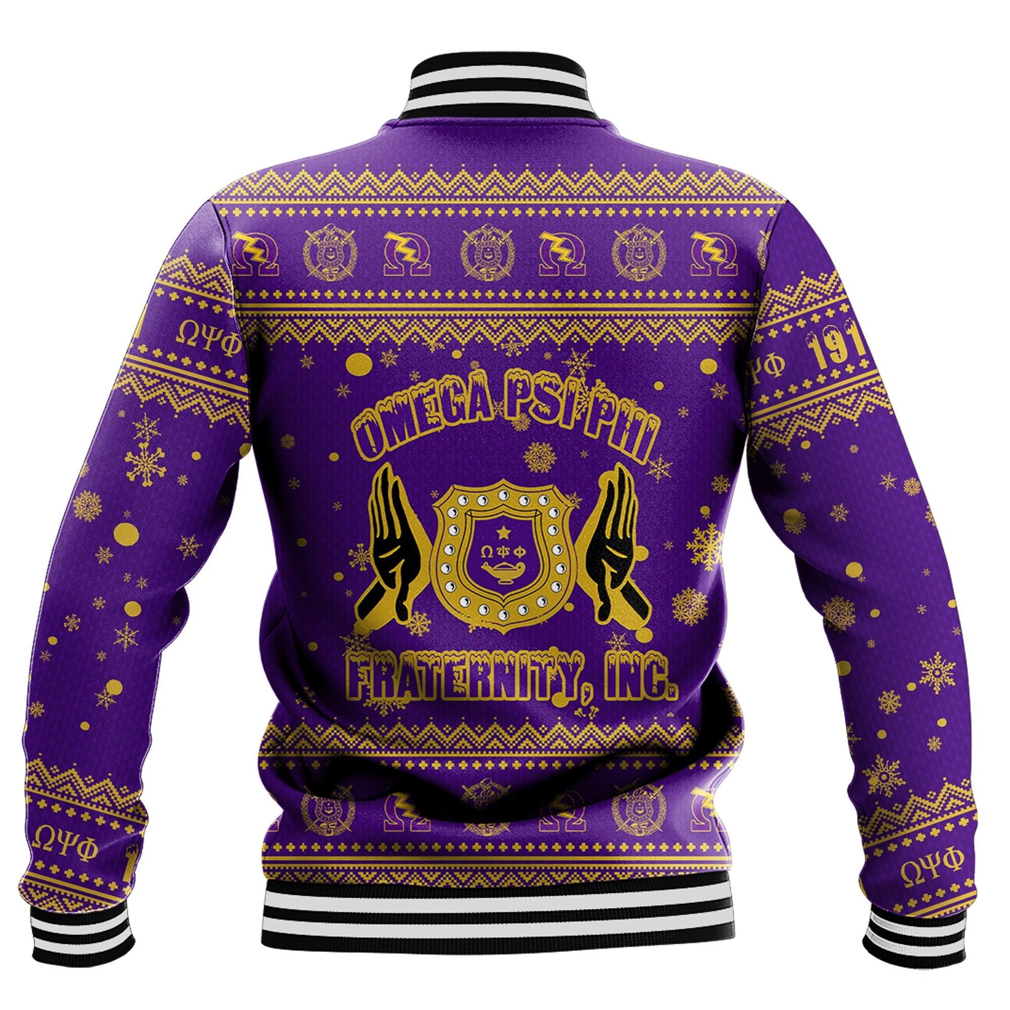 AfricaZone Clothing - Omega Psi Phi Christmas Baseball Jackets A31 | Africazone.store