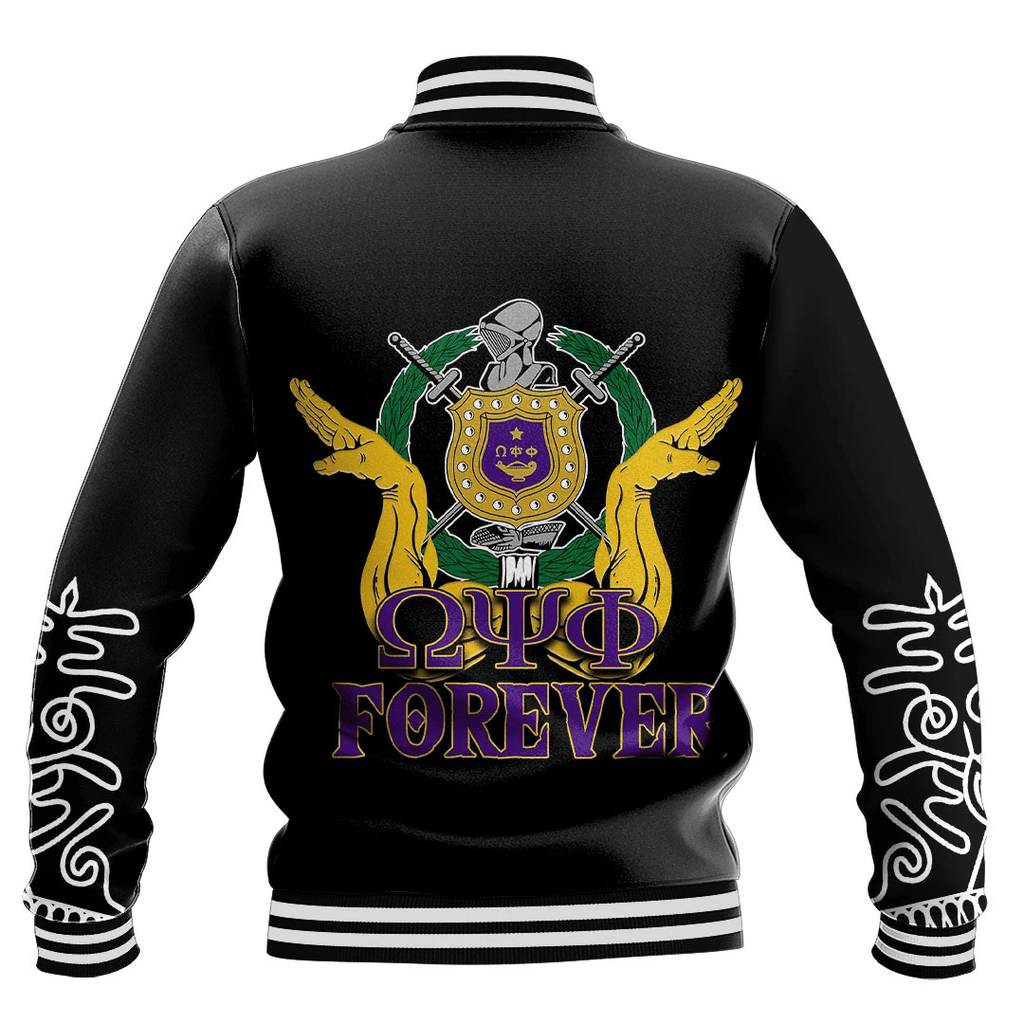 AfricaZone Jacket - Omega Psi Phi Forever Baseball Jackets A31 | Africazone.store