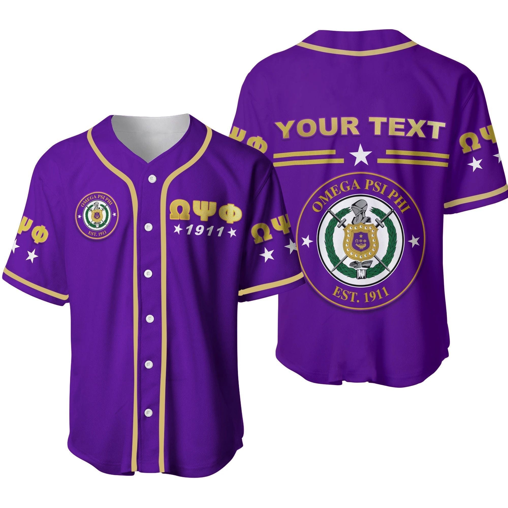 Africazone Baseball Jersey - Personalized Omega Psi Phi  Impressive J5 | Africazone.store
