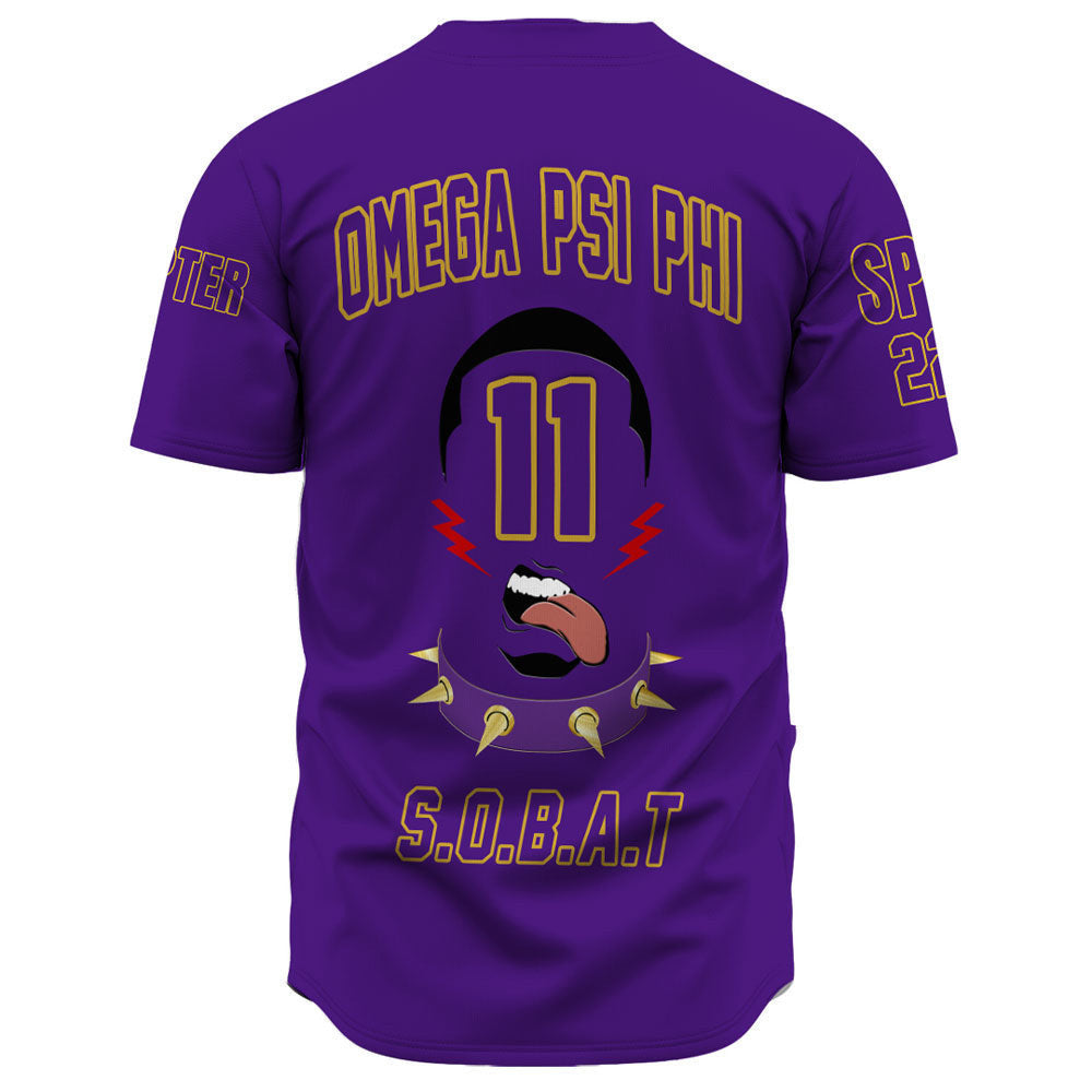 (Custom) Africazone Baseball Jersey - Omega Psi Phi Que Man A31 | Africazone.store