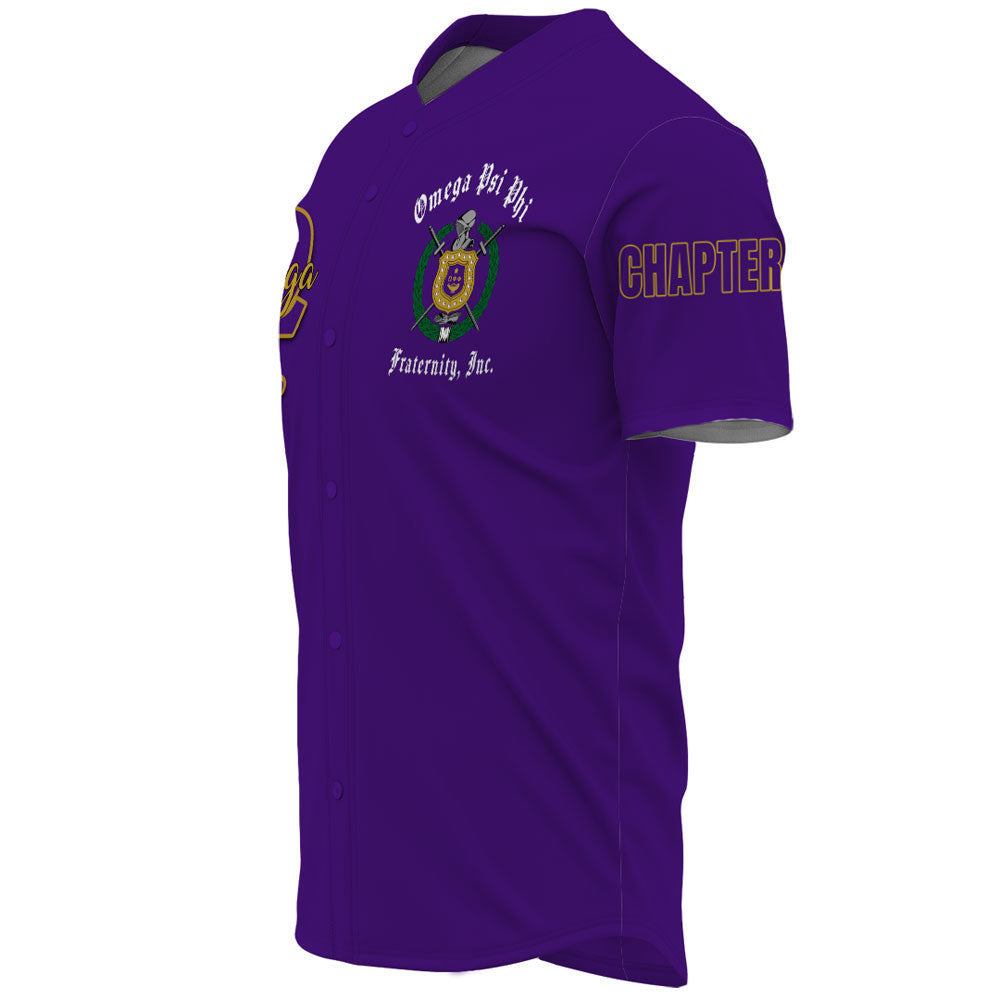 (Custom) Africazone Baseball Jersey - Omega Psi Phi Que Man A31 | Africazone.store