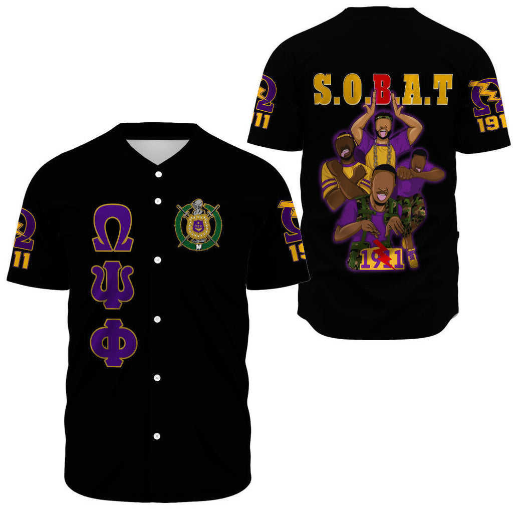 Africazone Baseball Jersey - Omega Psi Phi Fraternity A31 | Africazone.store