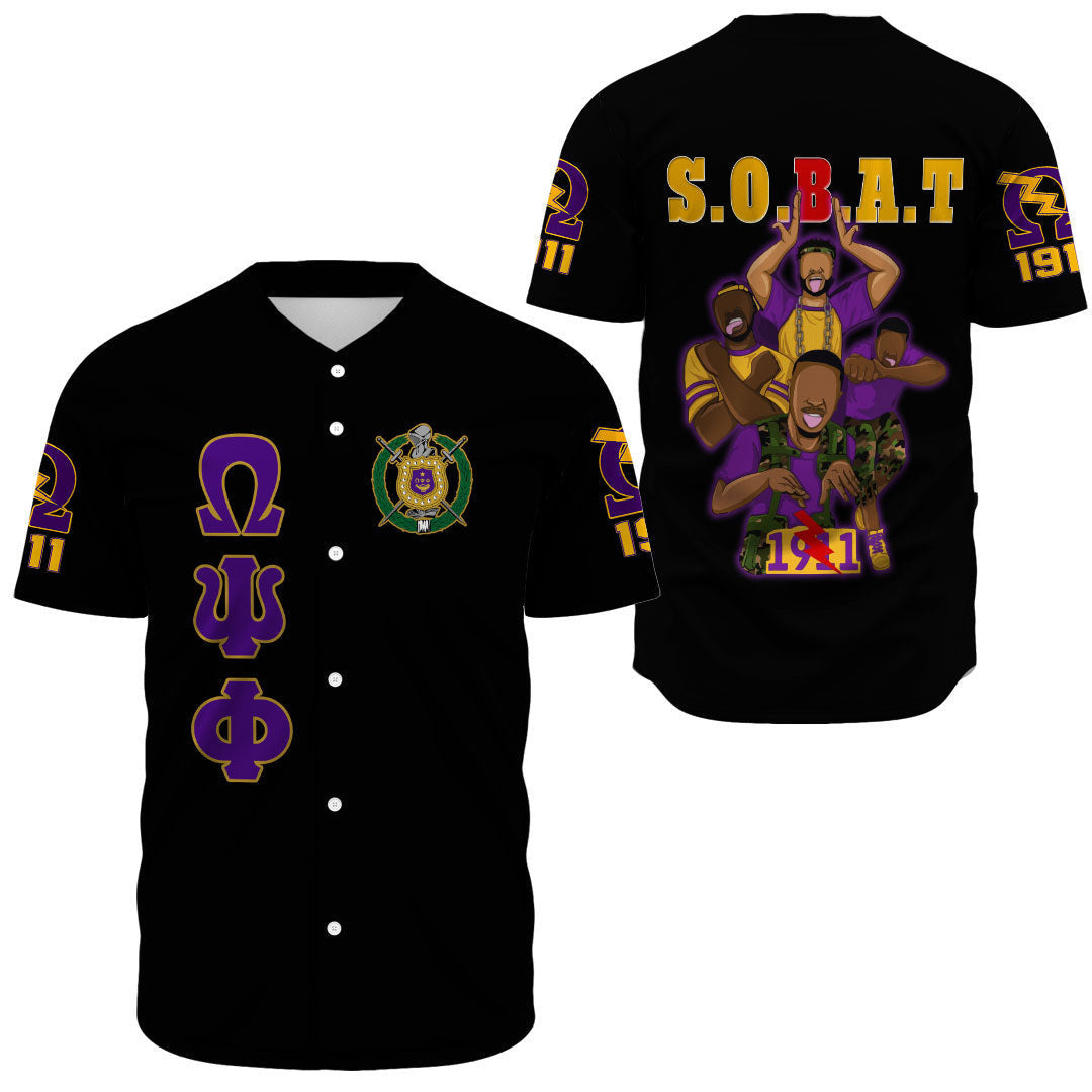 Africazone Baseball Jersey - Omega Psi Phi Fraternity A31 | Africazone.store