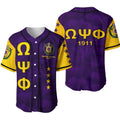 Africazone Baseball Jersey - Omega Psi Phi Legend J5 | Africazone.store