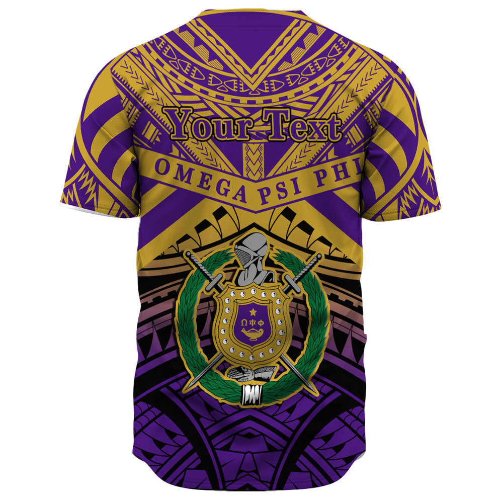 Africazone Baseball Jersey - Omega Psi Phi Tattoo Style A31 | Africazone.store