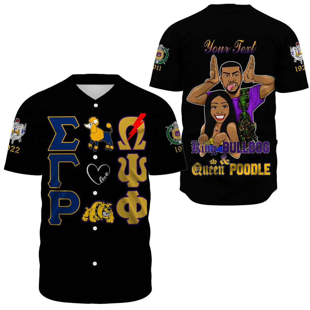 Africazone Baseball Jersey - Couple Omega Psi Phi And Sigma Gamma Rho A31 | Africazone.store