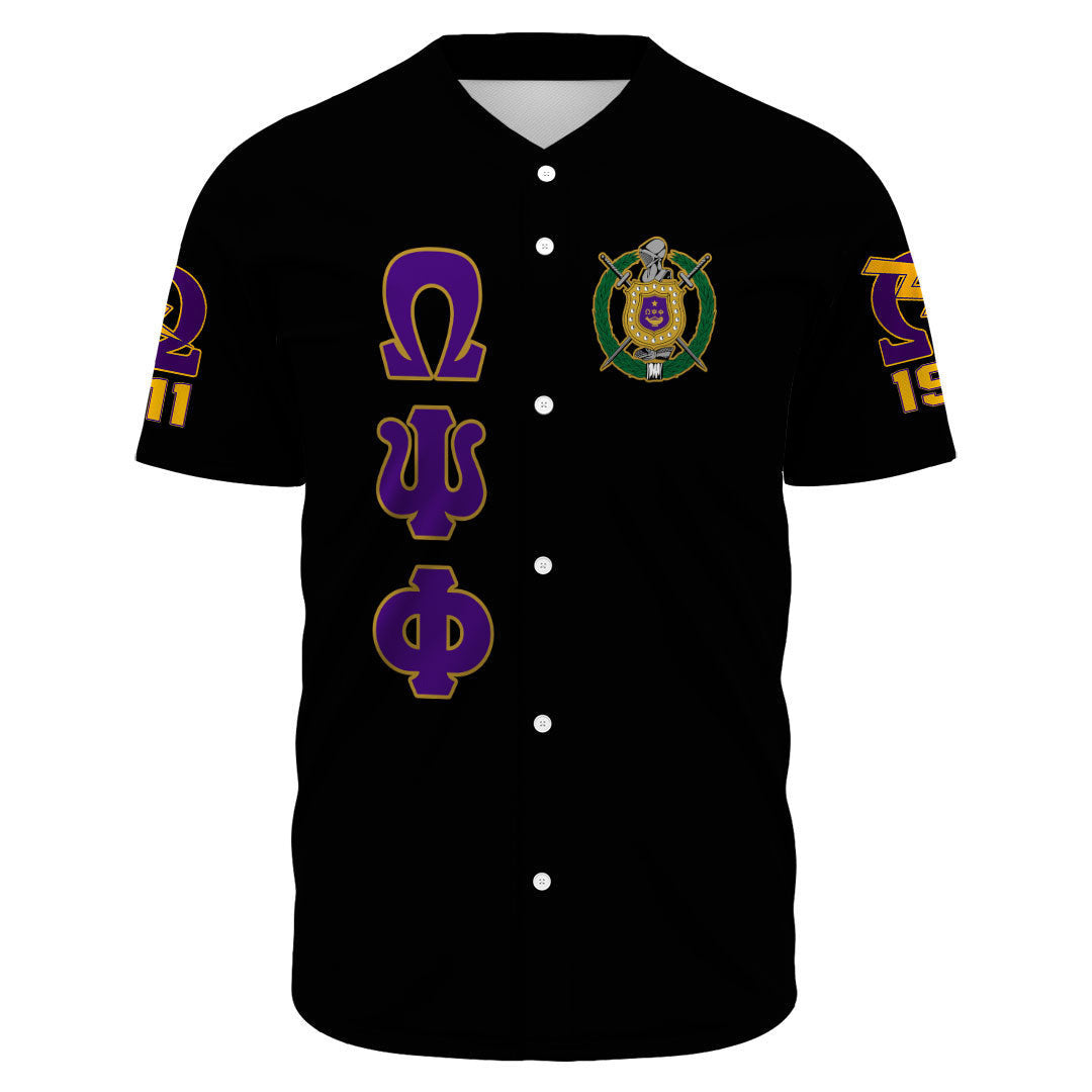 (Custom) Africazone Baseball Jersey - Omega Psi Phi Fraternity A31 | Africazone.store