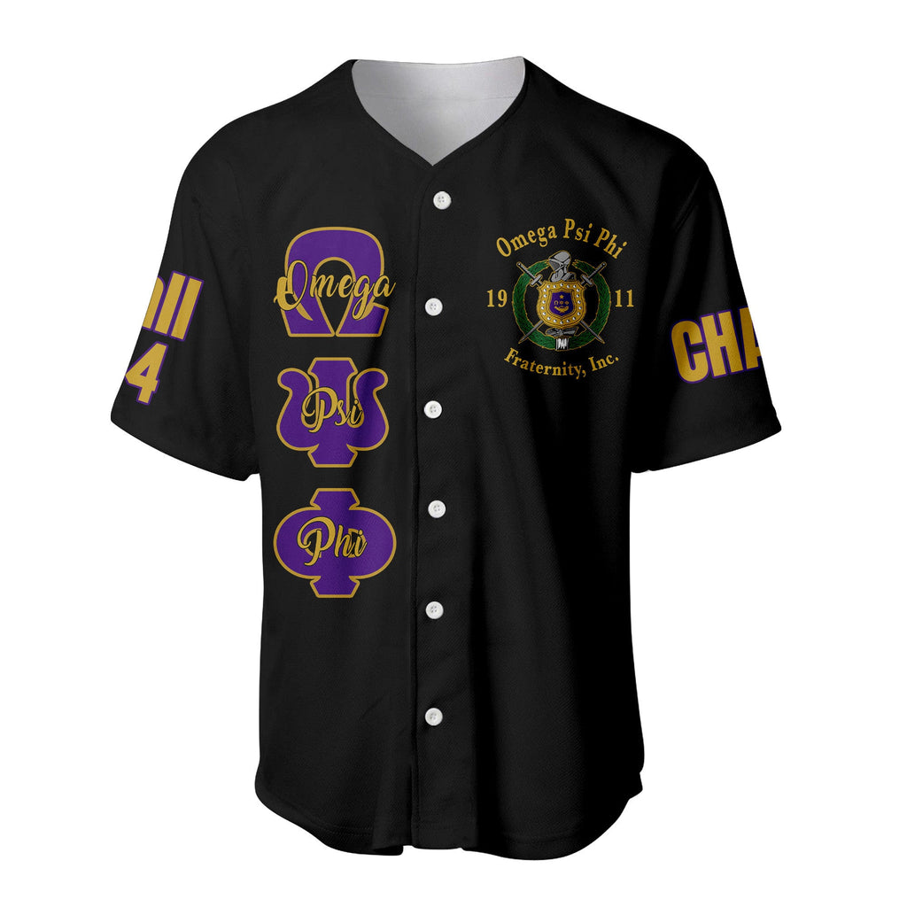 (Custom) Africazone Baseball Jersey - Omega Psi Phi Fraternity A31 | Africazone.store
