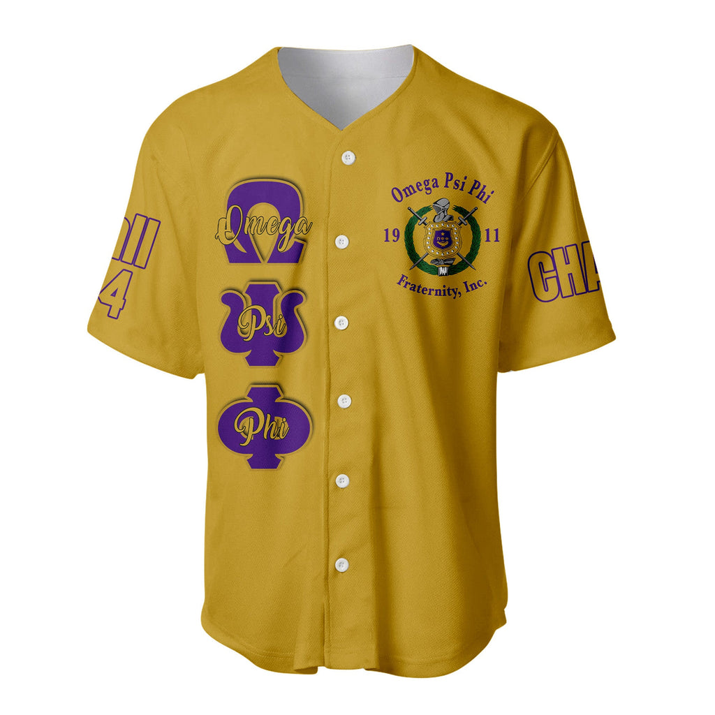 (Custom) Africazone Baseball Jersey - Omega Psi Phi Fraternity A31 | Africazone.store