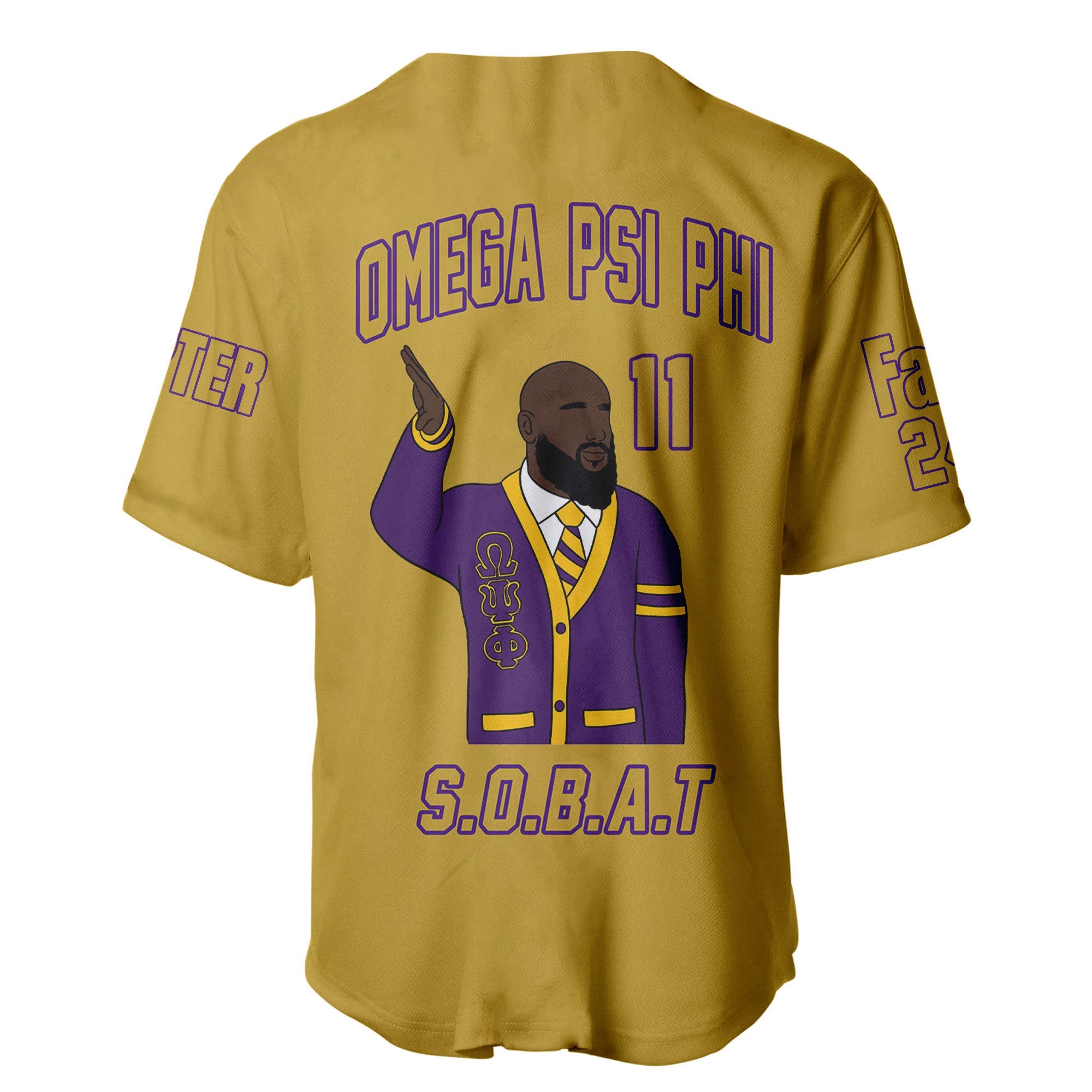 (Custom) Africazone Baseball Jersey - Omega Psi Phi Fraternity A31 | Africazone.store