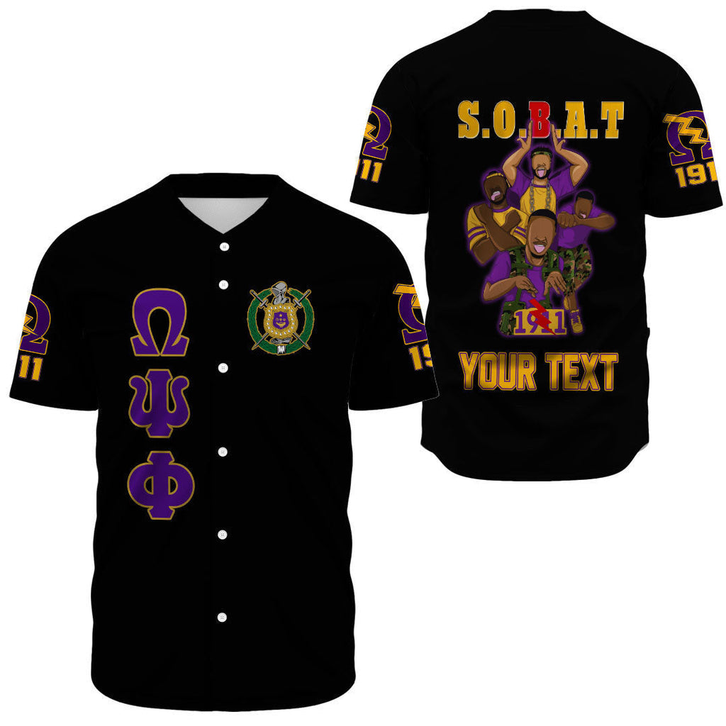 (Custom) Africazone Baseball Jersey - Omega Psi Phi Fraternity A31 | Africazone.store