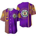 Africazone Baseball Jersey - Personalised Omega Psi Phi Simple Style J5 | Africazone.store