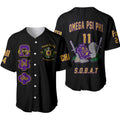 (Custom) Africazone Baseball Jersey - Omega Psi Phi Fraternity Knight A31 | Africazone.store