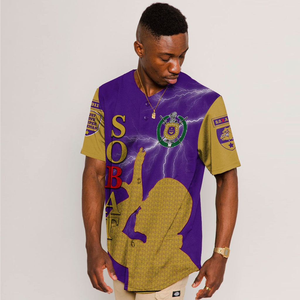 Africazone Baseball Jersey - Omega Psi Phi S.O.B.A.T A31 | Africazone.store