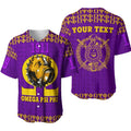 Africazone Baseball Jersey - Personalised Omega Psi Phi Bull Dogs Special J5 | Africazone.store