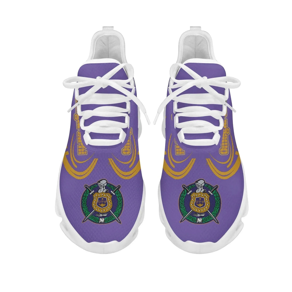 Africazone Shoes - Omega Psi Phi Baseball Style Clunky Sneakers J5 | Africazone.store