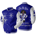 Africazone Jacket - Zeta Phi Beta Sorority Motto Baseball Jackets A31