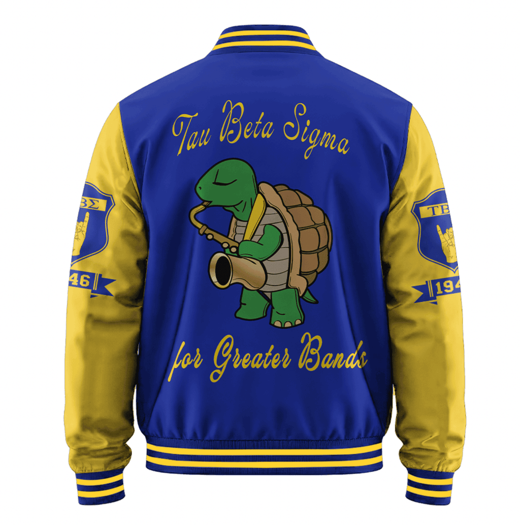 Africazone Jacket - Tau Beta Sigma Sorority Motto Baseball Jackets A31